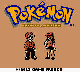 Pokemon Bronze (Hack) — Title screen